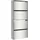vidaXL Schuhschrank mit Spiegel 63 x 134 x 17 cm grau / grau