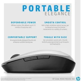 HP Dual Mode Maus Silber