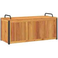 VidaXL Gartenbox 110x45x42/53 cm Massivholz Akazie und Stahl