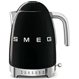 SMEG Wasserkocher 50er Retro Style 2400 Watt, mit Temperaturwahl,1,7 l - SCHWARZ