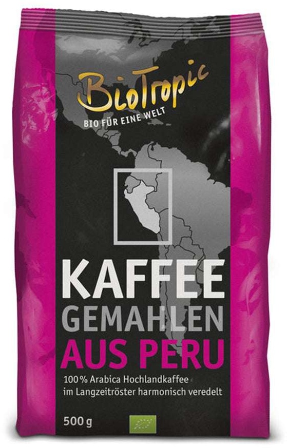 BioTropic Röstkaffee gemahlen Peru 500g
