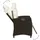 vidaXL Gartensessel mit Fußteil 2 Stk. Verstellbar Braun Poly Rattan