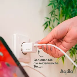 aqiila USB-C auf USB-C 1,0 m Weiß