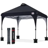 luxuskollektion Pavillon 2,4 x 2,4 m Schwarz
