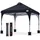 luxuskollektion Pavillon 2,4 x 2,4 m Schwarz