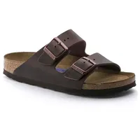 Birkenstock Leder-Pantoletten "Arizona" in Braun - Weite N - 40