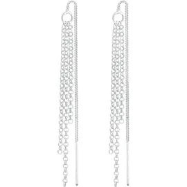 Elli Ohrhänger Durchzieher Ketten Style Elegant Silber 925 onesize