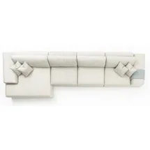 xlmoebel Ecksofa Luxus-Sofa in L-Form aus hochwertigem Stoff in Grau, Hergestellt in Europa grau