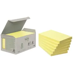 Post-it Haftnotizen Recycling, 127 x 76 mm, gelb