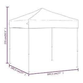 vidaXL Partezelt Faltbar 2 x 2 m Rot