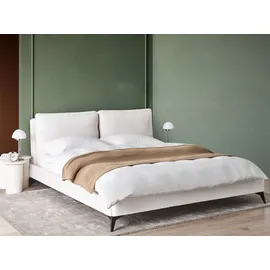 Beliani Polsterbett Melle 180 x 200 cm Cremeweiß