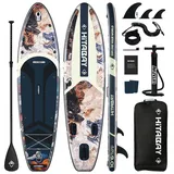 SUP Board Set Aufblasbares Stand Up Paddling Board mit Komplettes Zubehör und Kamerahalterung,320x81x15cm 10'6" SUP Board 150kg, Erwachsene Paddle Board