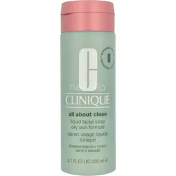 Clinique Liquid Facial Soap - Oily Combination Oily To Oily - All About Clean 200 ml