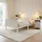 Homestyle4u Komfortbett Bett Senioren Seniorenbett 90x200 Komforthöhe Weiß Holz Leichter Einstieg extra hoch