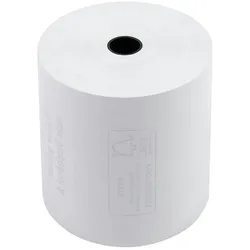 Exacompta 43817E 30x Thermorolle für Kassen 80x80mm, 1-lagig 550g/m2, BPA-frei - Weiß