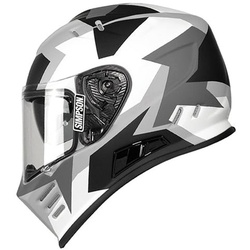 Simpson Venom Have Blue, Integralhelm - Matt Weiß/Grau/Schwarz - L