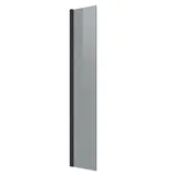 Badplaats Rizani Walk-In-Dusche 40 x 200 cm Schwarz getönt