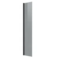 Badplaats Rizani Walk-In-Dusche 40 x 200 cm Schwarz getönt