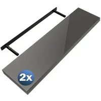 CASARIA Wandregal 90 x 3,8 x 23 cm Grau