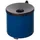 Proregal Robuster Ascher zur Wandmontage 2,4 Liter, HxBxT 16x15,5x15,5cm | Stahl Blau | Ascher Aschenbecher