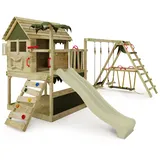 FATMOOSE Spielturm TikaTaka mit Rutsche grau NO SIZE