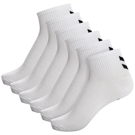 hummel »HMLCHEVRON 6-pack MID CUT Socks - weiß