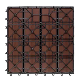 DEUBA Casaria® WPC Fliese 1x Klassik Terrakotta 30x30cm