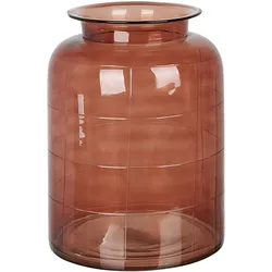 Blumenvase VINDALOO Glas 35 cm Goldbraun