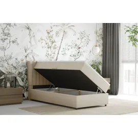 panda möbel Boxspringbett Everest, mit Topper - beige