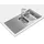 Teka Universe 60 T-XP 11⁄2C 1E Rev Spüle Mit Abtropffläche, Edelstahl