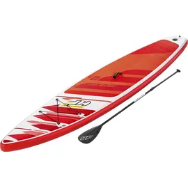 BESTWAY Hydro-Force SUP Paddle Board 381 x 76 x 15 cm rot/weiß