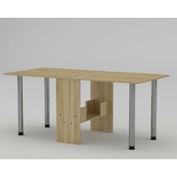 Tisch klappbar Wohn- Büro- Esstisch Sonoma Eiche Beistell- Holztisch MODERN