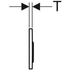 Geberit Omega20 Betätigungsplatte für 2-Mengen-Spülung, 115085KH1