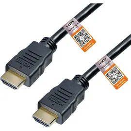 Transmedia HDMI Anschlusskabel HDMI-A Stecker HDMI-A Stecker 150 cm Weiß