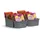 Pro Home Küchen Organizer mit 3 Fächern ( 2er Pack )- Aufbewahrungsbox für Tütensuppen, Gewürzmischungen uvm. Ordnungssystem für Lebensmittel Kunststoff