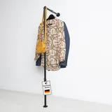 Kleidereisen Kleiderstange schwarz wandmontage - Geeignet als industrielle Garderobe im Flur und Eingangsbereich, im Ankleidezimmer oder als begehbarer Kleiderschrank - Tiefe: 54cm (H: 176 cm)