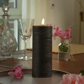 MARELIDA LED Kerze LINA 19 cm braun