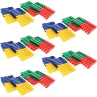 Pearl Klammern: Bunte Wäscheklammern aus Kunststoff, 200 Stück in