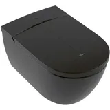 Villeroy & Boch ViClean-I100 Dusch-WC mit WC-Sitz Pure Black CeramicPlus