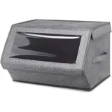 Whitmor Stapelbare Fensterbox 35,6 x 38,1 x 25,0 cm 1-tlg. Grau