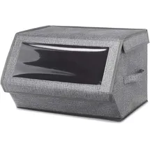 Whitmor Stapelbare Fensterbox 35,6 x 38,1 x 25,0 cm 1-tlg. Grau