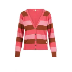 Blutsgeschwister Cardigan Bright Side of Life - red flirty stripes M
