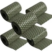 nyvi Polyrattan Sichtschutzstreifen Privafence 255 x 19 cm - Sichtschutz für Doppelstabmatten Zaun Farbe:Grün;Anzahl:5