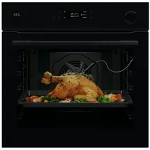 AEG NBR7P621SB Backofen 60cm Pyrolyse SteamCrisp® 19Heizarten Kochassistent Kerntemperatursensor