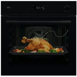 AEG NBR7P621SB Backofen 60cm Pyrolyse SteamCrisp® 19Heizarten Kochassistent Kerntemperatursensor