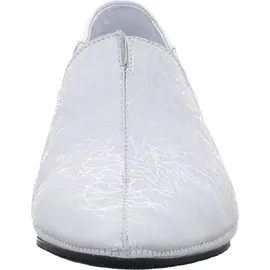 SIMEN Hochfront Slipper Damen Silber/Weiß 38
