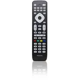 Philips SRP2018/10 Universal Fernbedienung (8-in-1, TV, TV2, Blu-ray, CBL, SAT, STR, VCR, Aux) schwarz