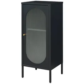[en.casa] Karlskrona Aktenschrank 102x43x40 cm Schwarz