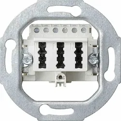 Gira Anschlussdose, TAE 3x6 NFN, Unterputzmontage, weiß, Schraube, schrauben, 003302