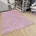 rosa B 160cm H 7mm L 235cm Polypropylen Teppiche Spielteppich fest Kurzflor Spielunterlage